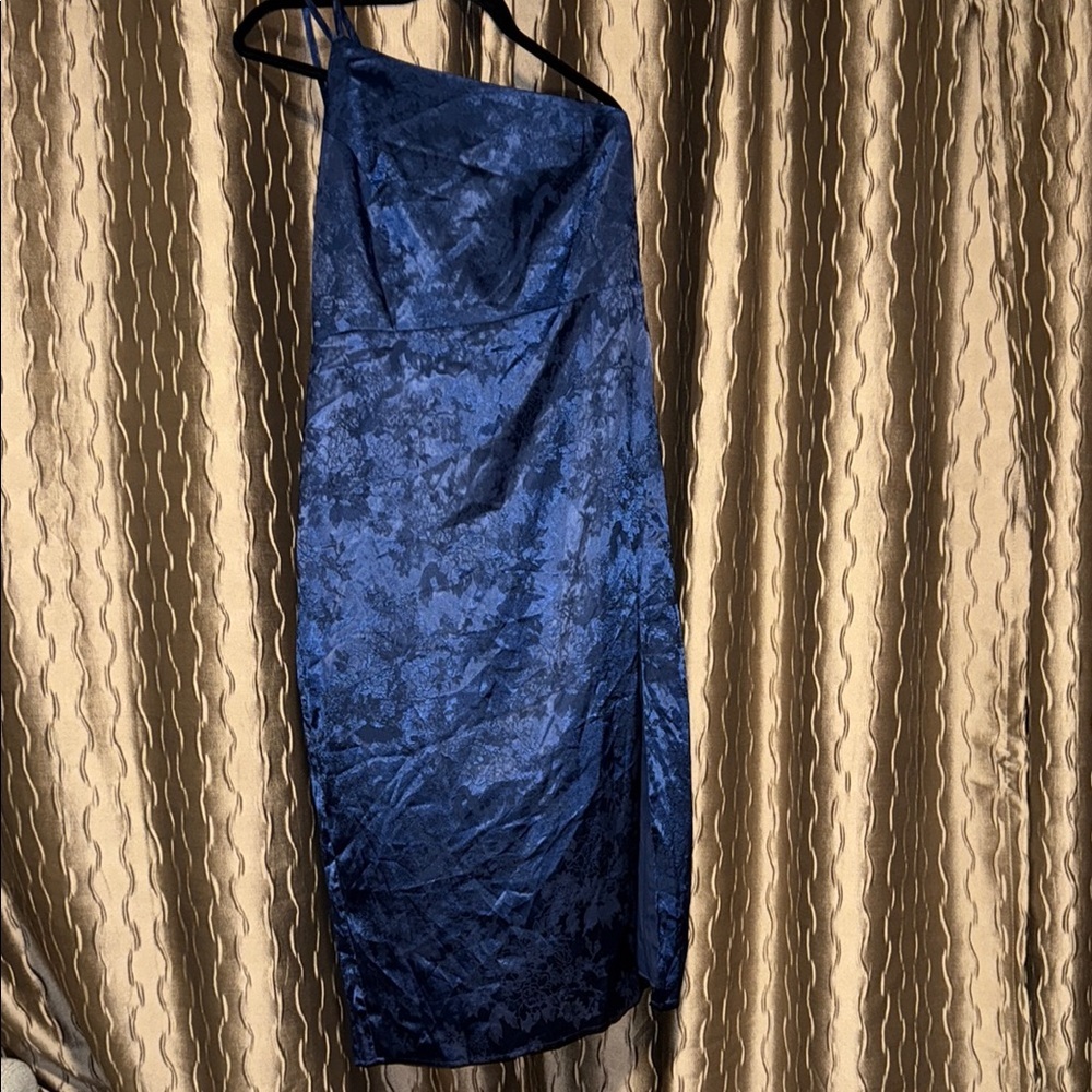 Lulus one shoulder XL Elegant Blue Dress